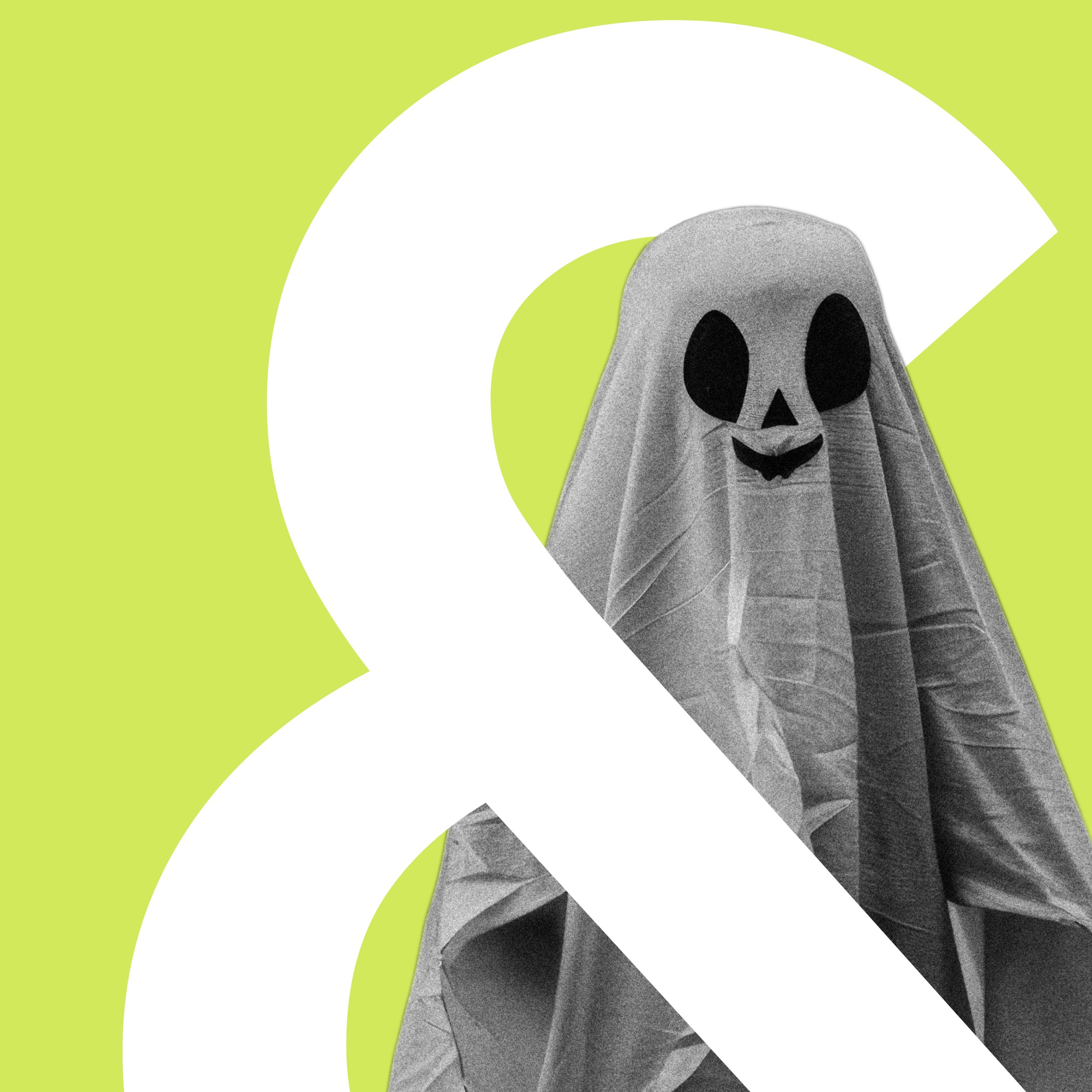 An image of a ghost behind a white ampersand symbol. This is the feature image for the article: Why pitching is like dating.